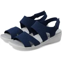 Skechers Women's Arya-Modern Muse Sandal, Marineblau, 41 EU - 41 EU