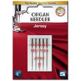 Organ Needles 5205080BL Maschinennadeln, Silber, 80/12 Größe, 5