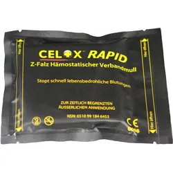 CELOX Gauze Rapid gefaltet (7,6 cm x 1,52 m) schnellstes Hämostyptikum Kompressi...