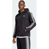 Adidas Adicolor 3-Streifen Teddy Fleece Reißverschlusspullover Black S