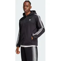 Adidas Adicolor 3-Streifen Teddy Fleece Reißverschlusspullover Black S