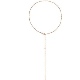 Elli Y-Kette Figaro Basic Trend Verstellbar 925 Silber Roségold