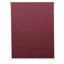Rollo MCW-D52, Fensterrollo Seitenzugrollo Jalousie, Sonnenschutz Verdunkelung blickdicht 60x230cm ~ bordeaux