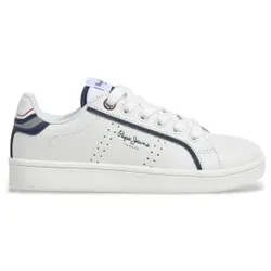 Pepe Jeans für Jungen. PBS000009 Turnschuhe Spieler Junge weiß (38), Wohnung, Schnürsenkel, Lässig, Kinderbekleidung