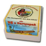 Spreewälder Gurkenwasser Kräuterlikör 30% Vol. 25x in Lochkartonage Geschenkidee