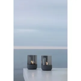 BLOMUS Windlicht Calma Stein, Marmor, Granit Grau Dunkelgrau S (Small)