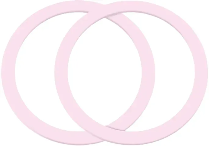 Joyroom Set aus Metall-Magnetringen für Smartphones 2 Stück, pink (JR-Mag-M3)