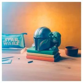 Grupo Erik Star Wars The Mandalorian und Grogu Baby Yoda Figur Buchstütze 12,3 x 15,4 x 14,9 cm mehrfarbig