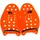 Sport-Thieme Schwimmpaddles ""Swim-Power"", Größe XS, 17x13 cm, Orange
