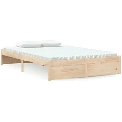 vidaXL Massivholzbett ohne Matratze 120x200 cm