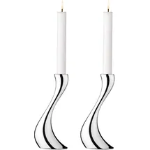 Georg Jensen Kerzenleuchter Cobra Edelstahl Silber