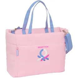 Benetton Handtasche in Rosa – Stilvoll und praktisch, 40 x 31 x 17 cm