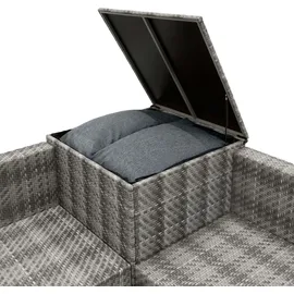 MONSTER SHOP Rattan Modular Gartenmöbel 6-tlg. grau