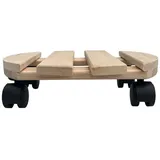 EXPO B÷RSE Pflanzenroller Holz MASSIV rund 30 cm bis 120 KG