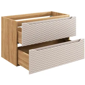 petits-meubles WASCHTISCH 120cm Elora Schwarz und Holz