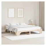 vidaXL Bettrahmen 180 x 200 cm Beige/Braun