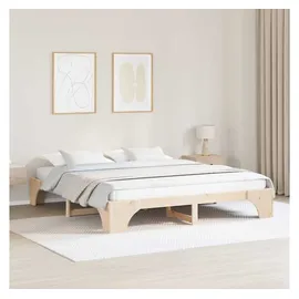vidaXL Bettrahmen 180 x 200 cm Beige/Braun