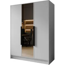 WFL GROUP Drehtürenschrank Mono Lux 150 x 200 x 51 cm Weiß