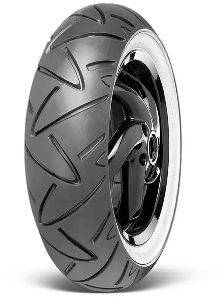 Continental Contitwist Whitewall Reinforced 58p Tl Roller Vorder-/hinterreifen - Black - 120 / 70 - R12