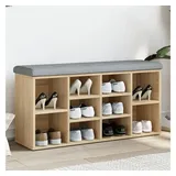 vidaXL Schuhbank Sonoma-Eiche 102x32x50 cm Holzwerkstoff