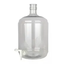 ich-zapfe Weinballon, Glasballon - PET 12 Liter mit Hahn 5/16-7/16