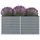 vidaXL Garten-Hochbeet verzinkter Stahl rechteckig 160 x 80 x 77 cm Grau 
