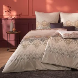 Estella Mako Interlock Jersey Bettwäsche Sophia Kiesel 155x220 - beige