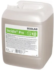 ECOLAB Incidin Pro Flächendesinfektion, Aldehydfrei, für Medizinprodukte und Oberflächen, 30 Liter - Kanister