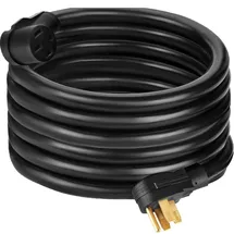 Vevor Wohnmobil-Netzkabel, 15 m, 40 Ampere, Wohnmobil-Verlängerungskabel, AWG8, 40 Ampere Wohnmobil-Verlängerungskabel, LKW-Anhänger, Wohnmobil, Wohnmobil, Wohnmobil, Kabelgriffe, Griffe, Wohnmobil-An