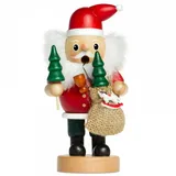 SIKORA Räuchermännchen Weihnachtsmann 16 cm rot