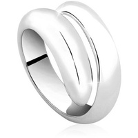 Nenalina Ring Basic Wickelring Fingerschmuck 925 Sterling Silber (Farbe: Silber Größe: 60 Mm), 60 mm