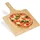 Relaxdays Pizzaschieber XXL, Bambus, 50x38 cm, eckig, Pizzaschaufel, abgerundete Kanten, mit Griff, Brotschieber, Natur