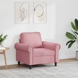 vidaXL Sessel Rosa Samt 60 x 60 x 60 cm Rosa