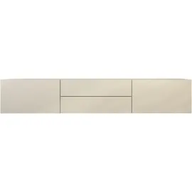 borchardt Möbel Lowboard BORCHARDT MÖBEL "Sophia", beige (kaschmir), B:200cm H:35cm T:35cm, Spanplatte, Sideboards, Lowboard, Breite 200 cm mit 2 Klappen und 2 Schubkästen, stehend und hängend