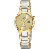 Master Time Funkuhr Quarzuhr, Armbanduhr, Damenuhr, Edelstahlarmband, analog, digital, silberfarben