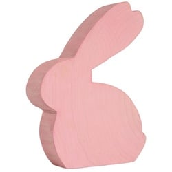 Bunter Holz Hase Pappel Bernard  pink 25 cm