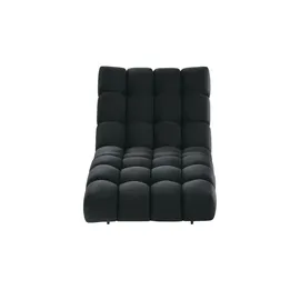 Switch Relaxliege Delphi Velours 80 x 91 x 166 cm Schwarz