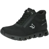 CAPRICE Damen Sneaker hoch Vegan Wasserabweisend, Schwarz (Black/Blk Sole), 38 EU
