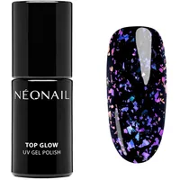 NeoNail Professional NEONAIL Top Glow Flakes Gel-Nagellack 7,2 ml Violet Aurora Flakes