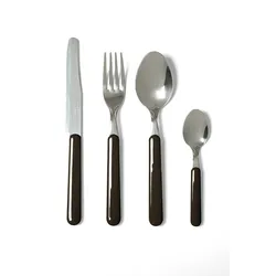 Excelsa Besteckset Of 24 Stück Fashion Stahl Schwarz