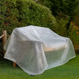 Bradas Doppelverstärkte Gewebeplane 400 x 500 cm Transparent