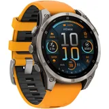 Garmin fenix 8 AMOLED 47 mm sapphire, graphit / titanium titan mit QuickFit Silikon-Armband 26 mm