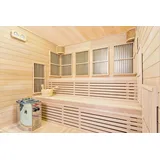 XXXL Luxus Infrarotsauna +Infrarotkabine Kombi SET Sauna inkl. Saunaofen 6 Pers.