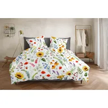 H. G. Hahn Primera Renforce Bienenretter Wiesenblumen Bunt 135 x 200 cm + 80 x 80 cm