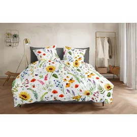 H. G. Hahn Primera Renforce Bienenretter Wiesenblumen Bunt 135 x 200 cm + 80 x 80 cm
