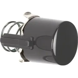 Berker 122501 Tasterknopf f. Druckt. u. Lichtsignal E10 1930/Glas/Palazzo schwarz, glänzend