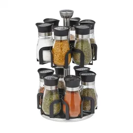 Relaxdays Gewürzkarussell mit 12 Gläsern
