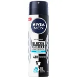 NIVEA MEN Black&White 48 H Invisible Fresh Spray für Herren 150 ml