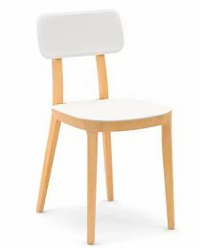 2er-Set Infiniti Stuhl Porta Venezia Holz Weiß