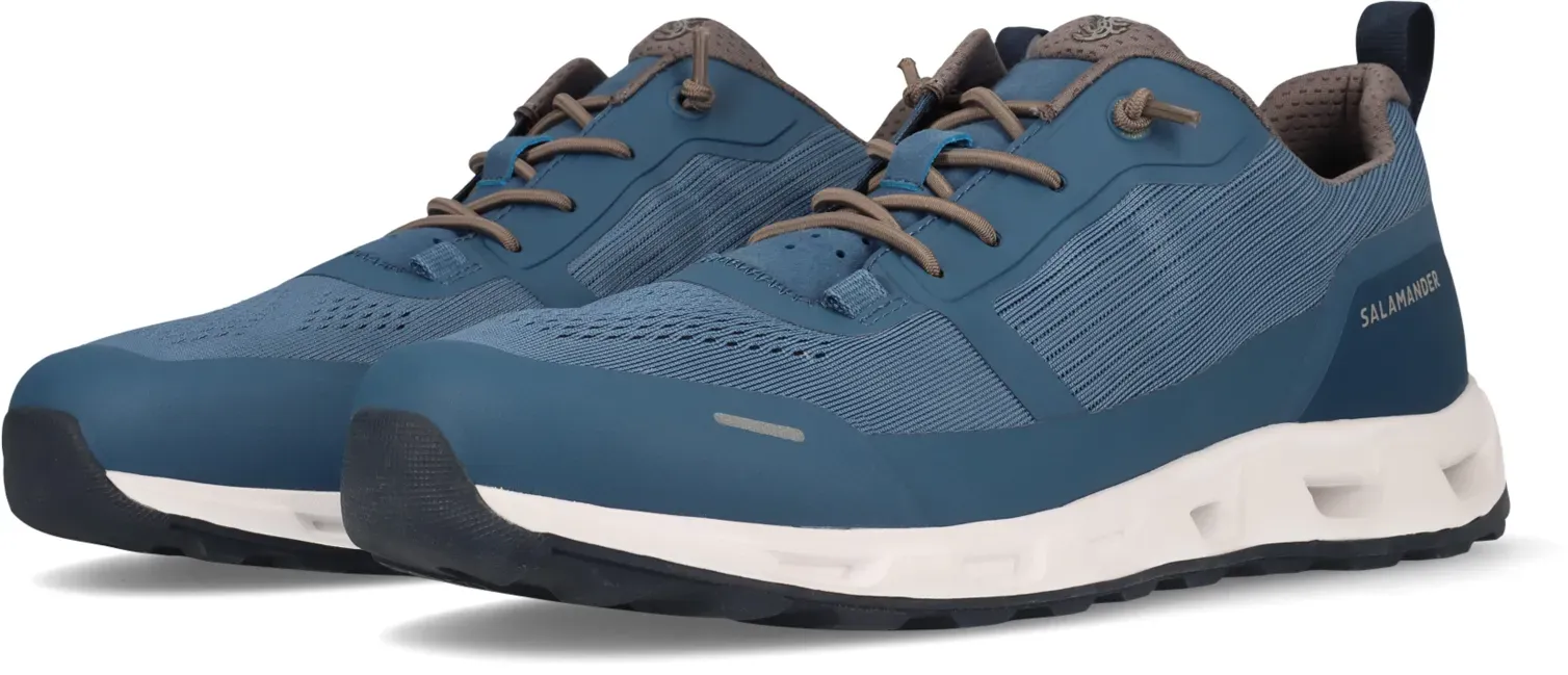 Sneaker SALAMANDER, Herren, Gr. 43, blau, Mesh, Schuhe Sneaker, Schnürschuh, Freizeitsneaker, Halbschuh mit Ortholite